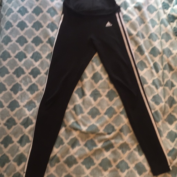 adidas Pants - Adidas B/W Climalite leggings, size small